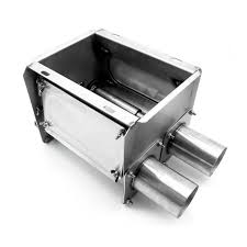 CAJETIN EN TANDEN 75 DOBLE SALIDA INOX