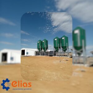 -SILO LACADO VERDE  2550/2  16M3 ALTURA A LA BRIDA